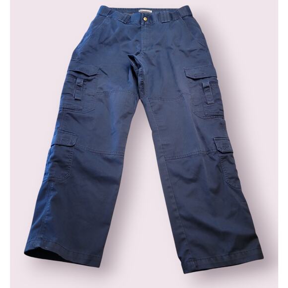 5.11 Tactical EMS Pants Men’s 34x30 Blue Cargo Utility Twill Canvas 74310 - Picture 1 of 16